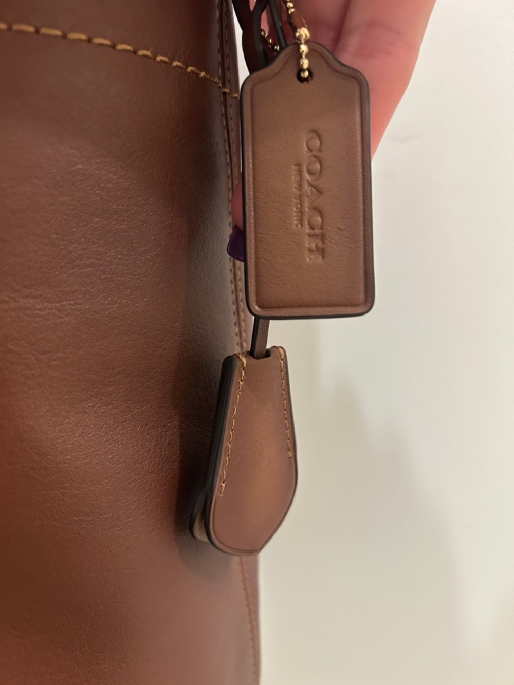 Coach (NWT) Easton Tote Bag in Redwood - Picture 5 of 16